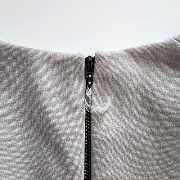 Tahari beige greige fitted dress - Picture 7 of 12